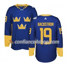 Adidas Maillot de Hockey Suède Nicklas Backstrom 19 Coupe du monde de hockey sur glace 2016 Violet Premier - Homme